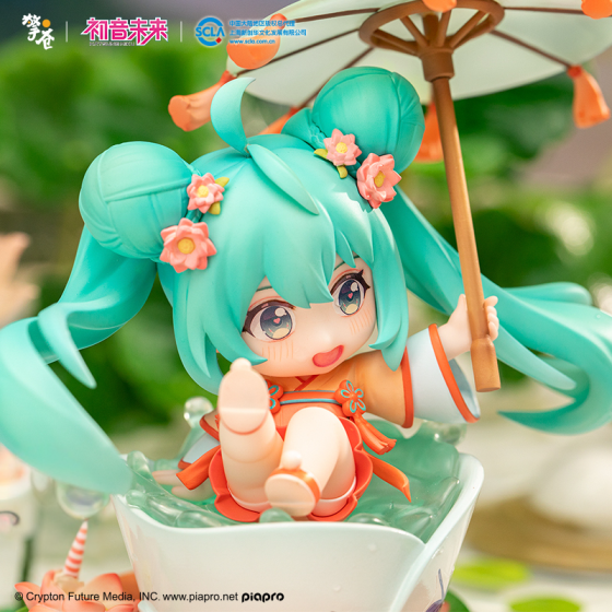 Vocaloid Chinese Official Miku Merch Summer Lotus Pond Cute Figurine